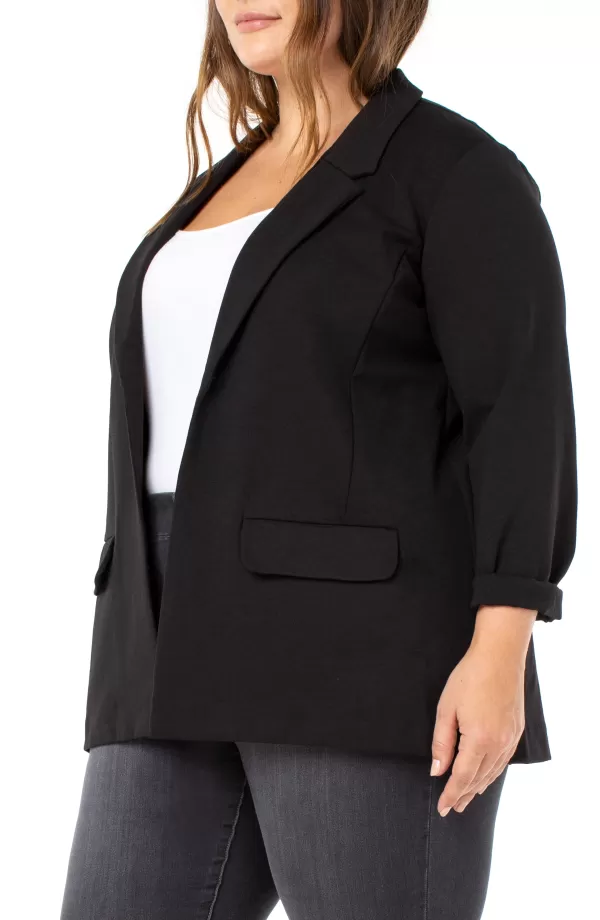 Women Liverpool Los Angeles Boyfriend Blazer With Princess Dart Super Stretch Ponte