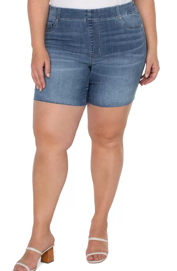 Women Liverpool Los Angeles Chloe Bermuda Short With Cut Hem