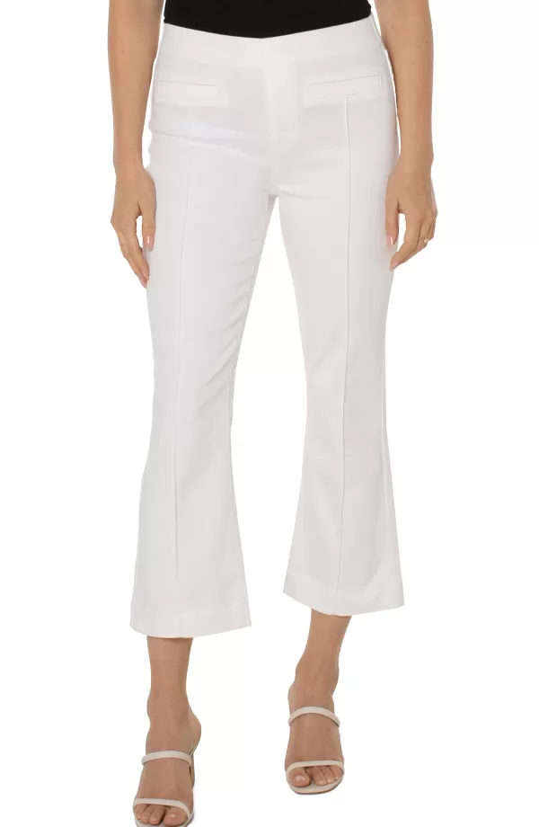 Women Liverpool Los Angeles Chloe Crop Flare With Welt Pockets