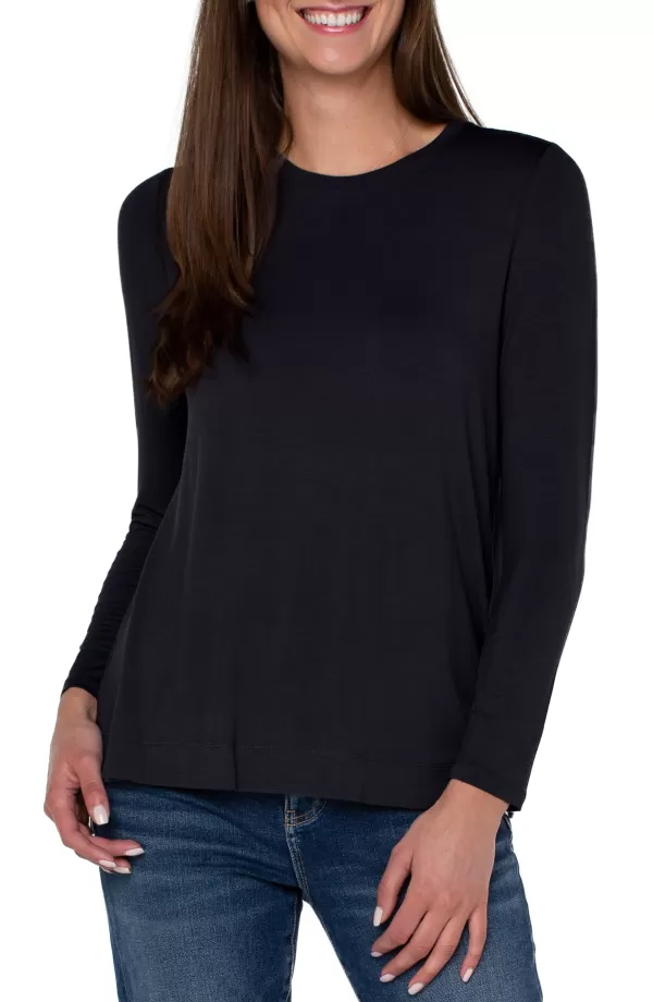 Women Liverpool Los Angeles Long Sleeve Scoop Neck Tee