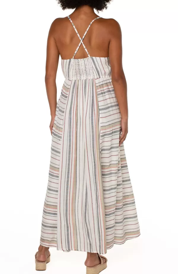 Women Liverpool Los Angeles Maxi Dress With Smocked Back