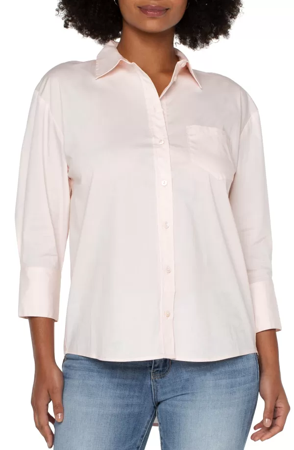 Women Liverpool Los Angeles Oversized Classic Button Down