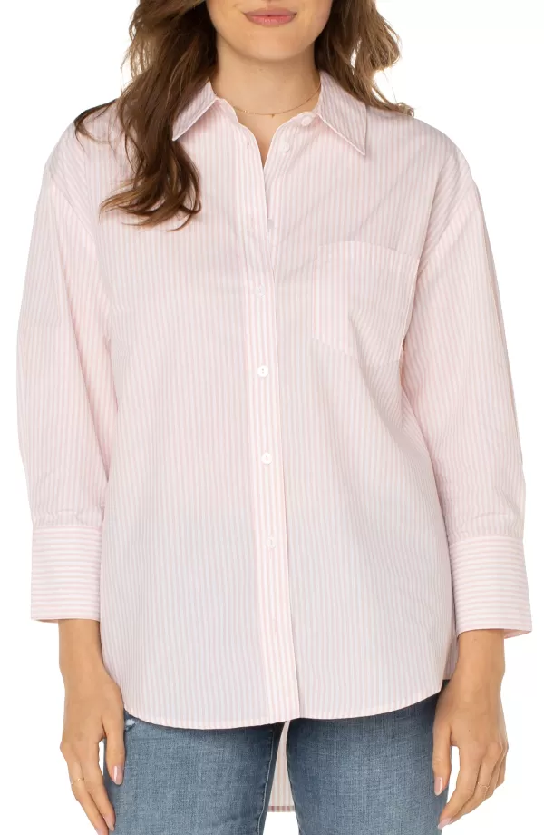 Women Liverpool Los Angeles Oversized Classic Button Down