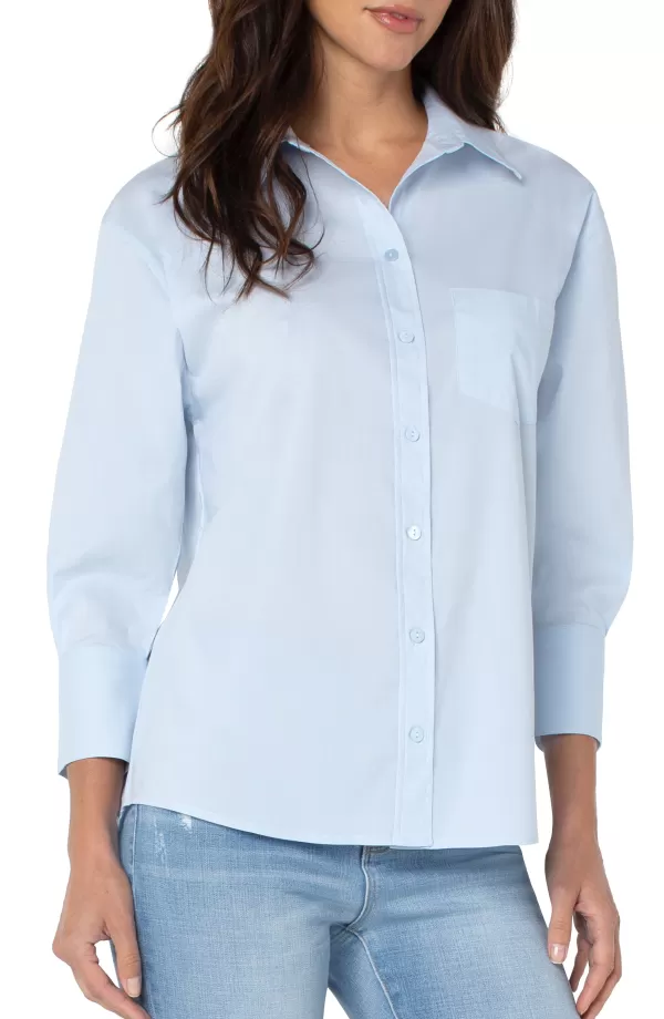 Women Liverpool Los Angeles Oversized Classic Button Down