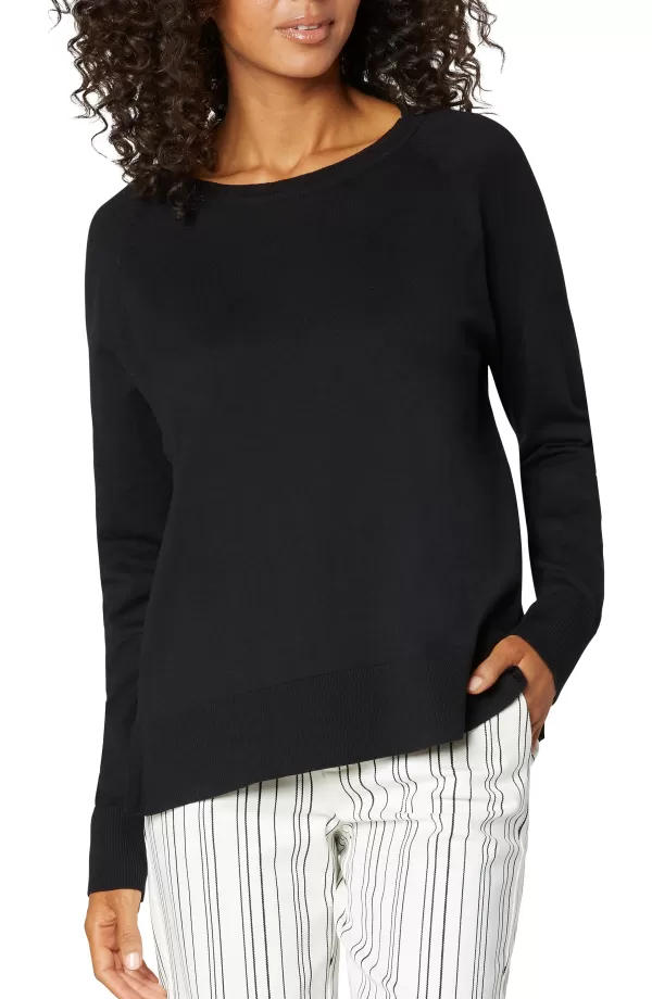 Women Liverpool Los Angeles Raglan Sweater With Side Slits