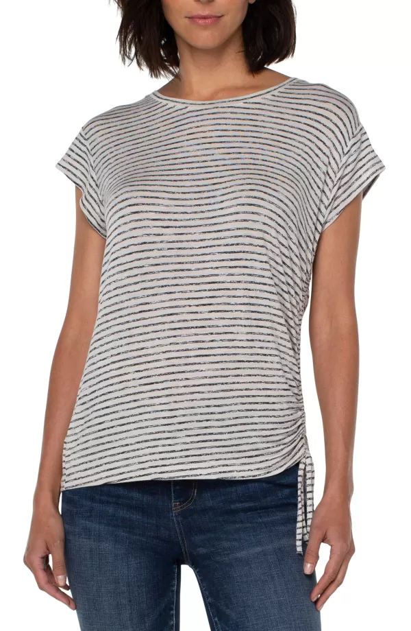 Women Liverpool Los Angeles Scoop Neck Tee With Side Detail