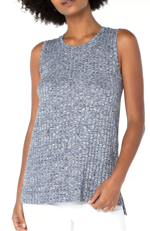 Women Liverpool Los Angeles Sleeveless Scoop Neck Knit Tank