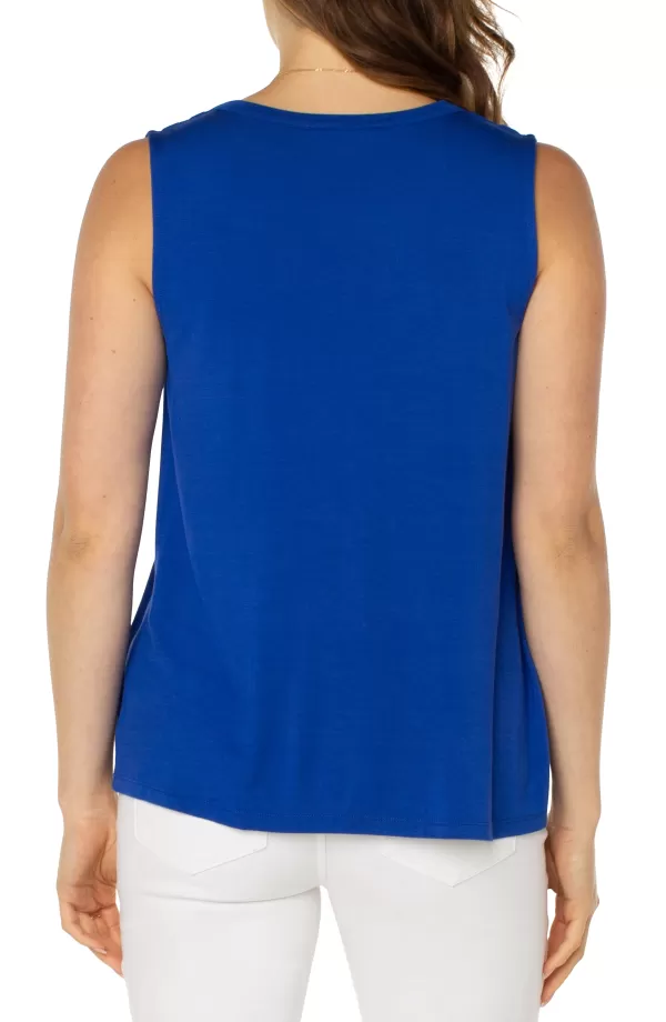 Women Liverpool Los Angeles Sleeveless V-Neck Knit Top