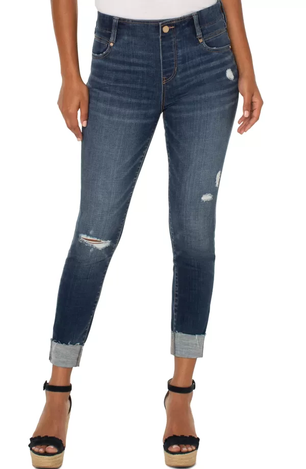 Women Liverpool Los Angeles The Gia Glider® Crop Skinny With Cuff