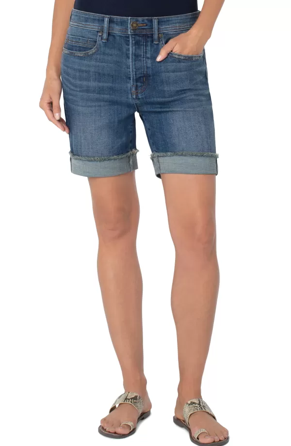 Women Liverpool Los Angeles The Keeper Short With Fray Cuff