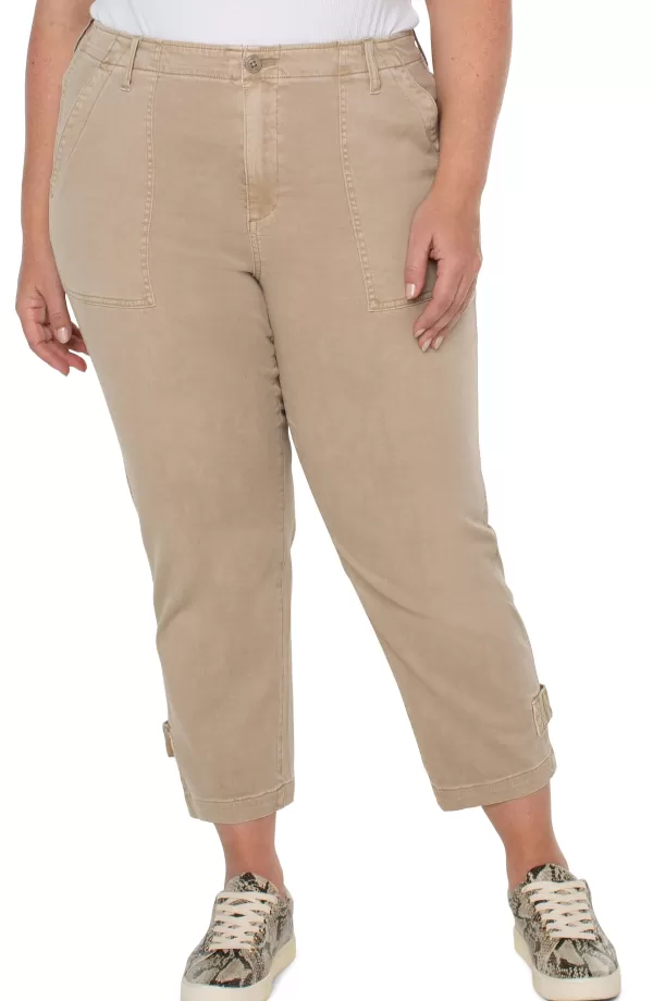 Women Liverpool Los Angeles Utility Cargo Pant With Cinched Leg