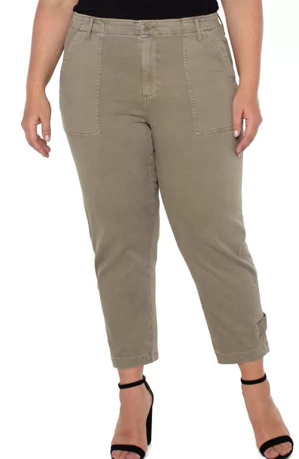 Women Liverpool Los Angeles Utility Cargo Pant With Cinched Leg