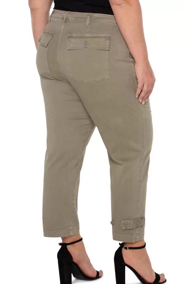 Women Liverpool Los Angeles Utility Cargo Pant With Cinched Leg