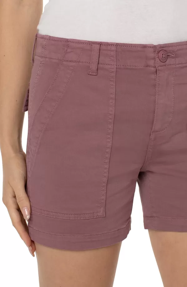 Women Liverpool Los Angeles Utility Short With Flap Pockets