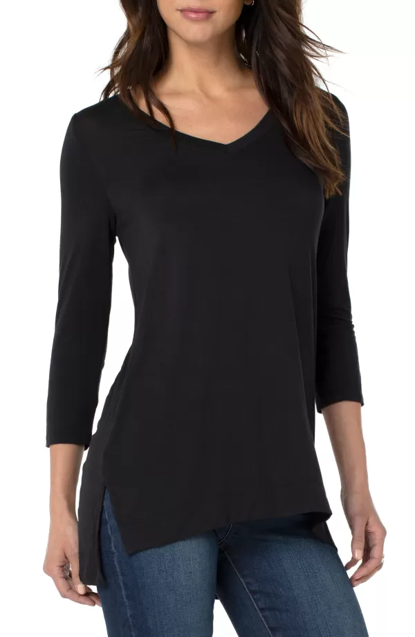 Women Liverpool Los Angeles V-Neck 3/4 Sleeve Top